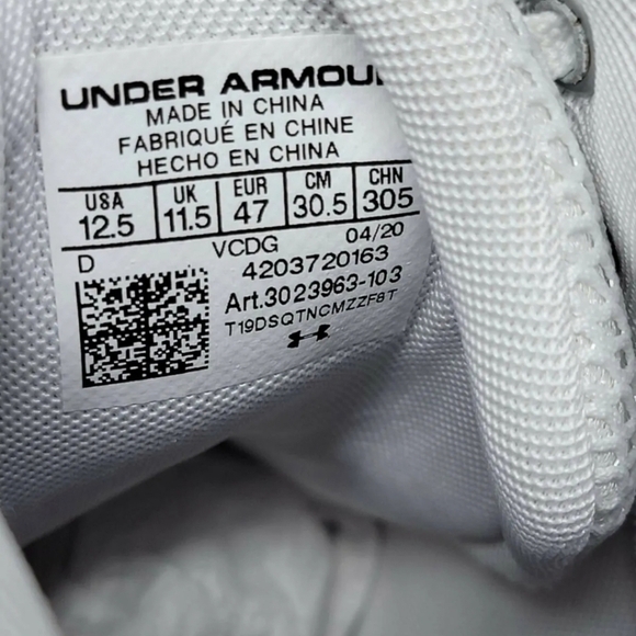 Under Armour Spotlight 4D Foam Football Cleats Men Sz 12.5 White 3023963-103 New main image 8